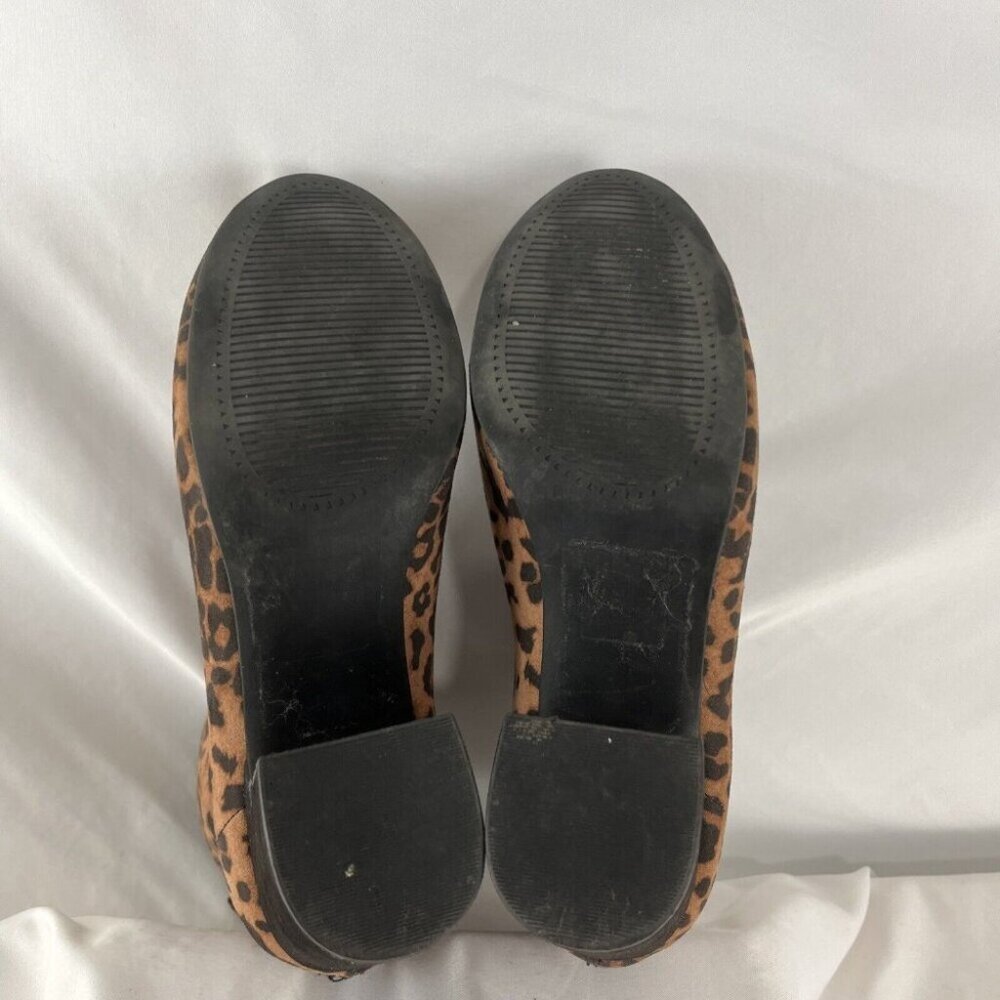 Steve Madden Confident Fabric Leopard Print Block Heel Bootie Women’s Size 8.5 - Picture 15 of 16